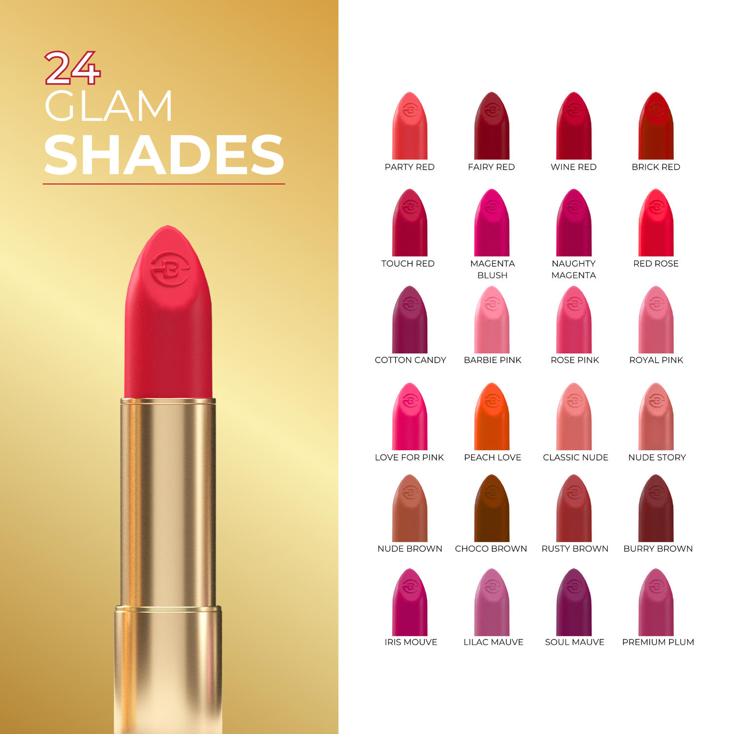 Super Lustrous Intense Matte Lipstick, 12HR Long Stay, Smudge-Proof & Transfer-Proof (4 g)