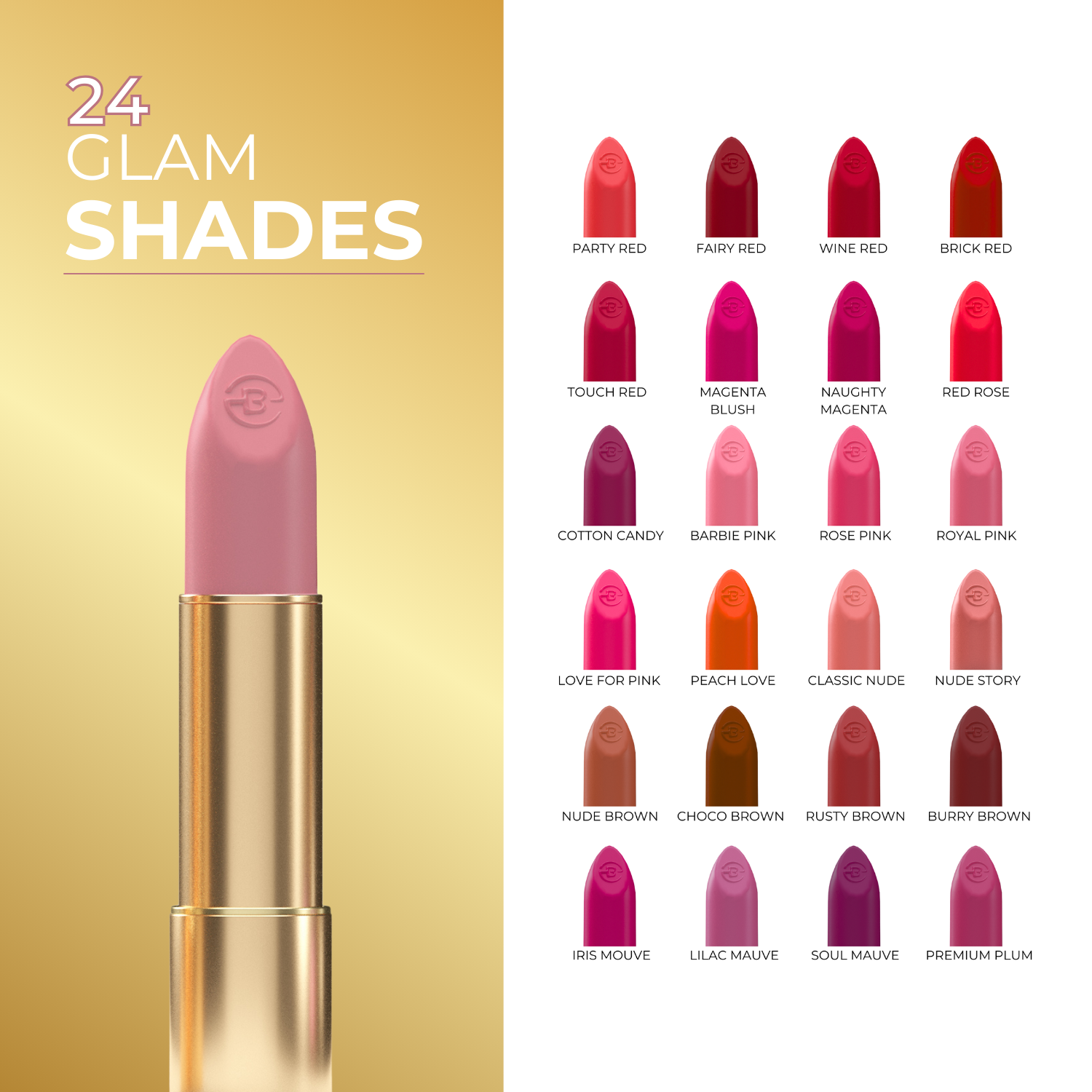 Super Lustrous Intense Matte Lipstick, 12HR Long Stay, Smudge-Proof & Transfer-Proof (4 g)