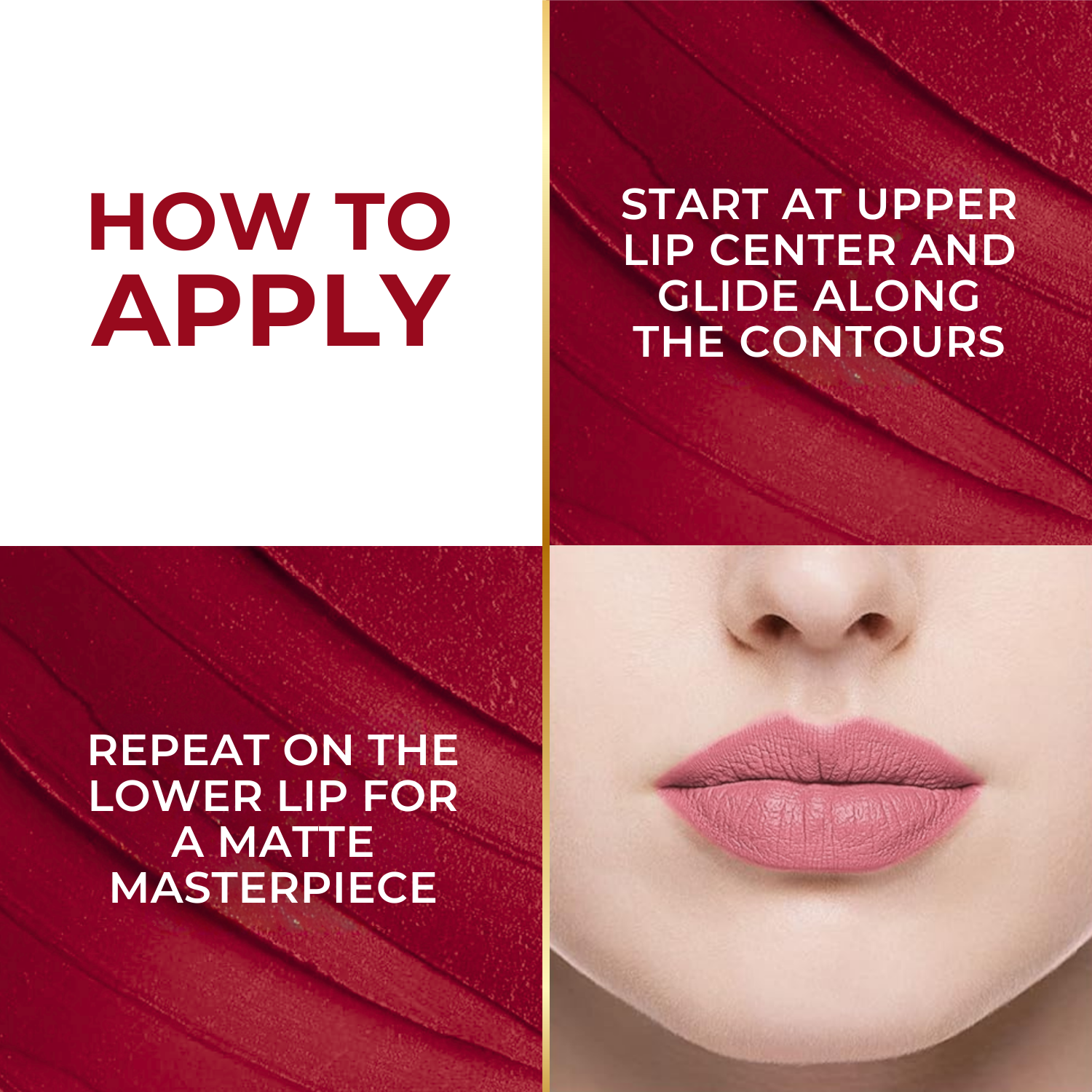 Super Lustrous Intense Matte Lipstick, 12HR Long Stay, Smudge-Proof & Transfer-Proof (4 g)