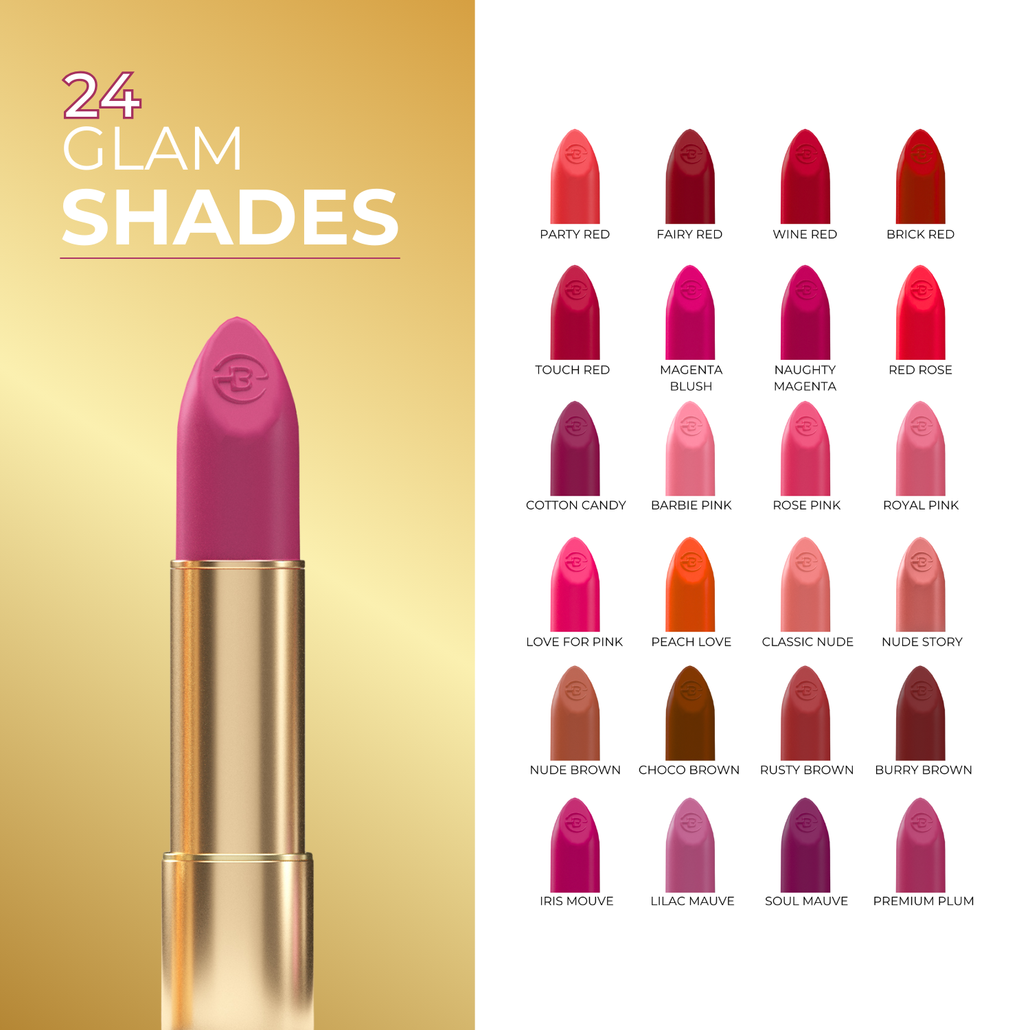 Super Lustrous Intense Matte Lipstick, 12HR Long Stay, Smudge-Proof & Transfer-Proof (4 g)