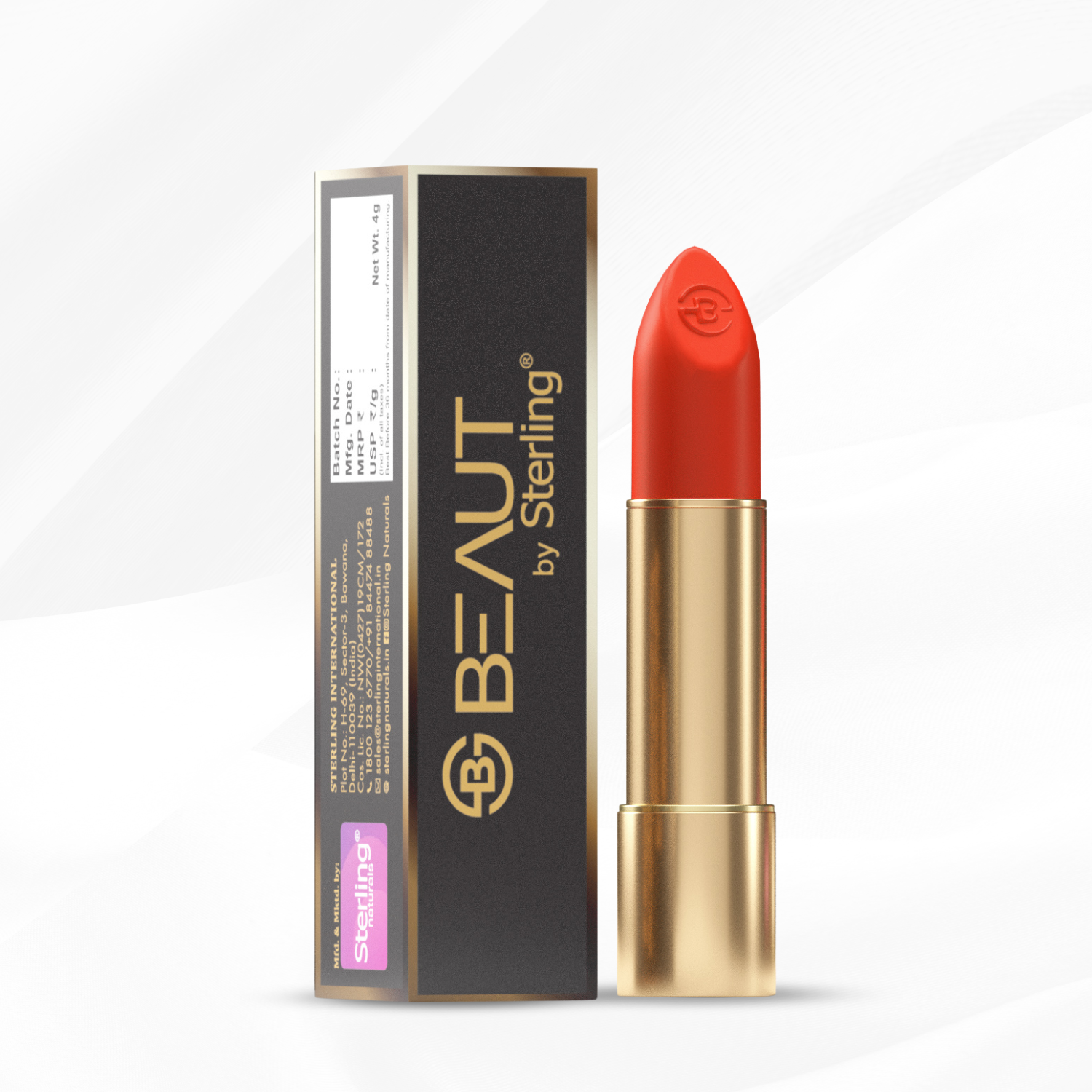 Super Lustrous Intense Matte Lipstick, 12HR Long Stay, Smudge-Proof & Transfer-Proof (4 g)