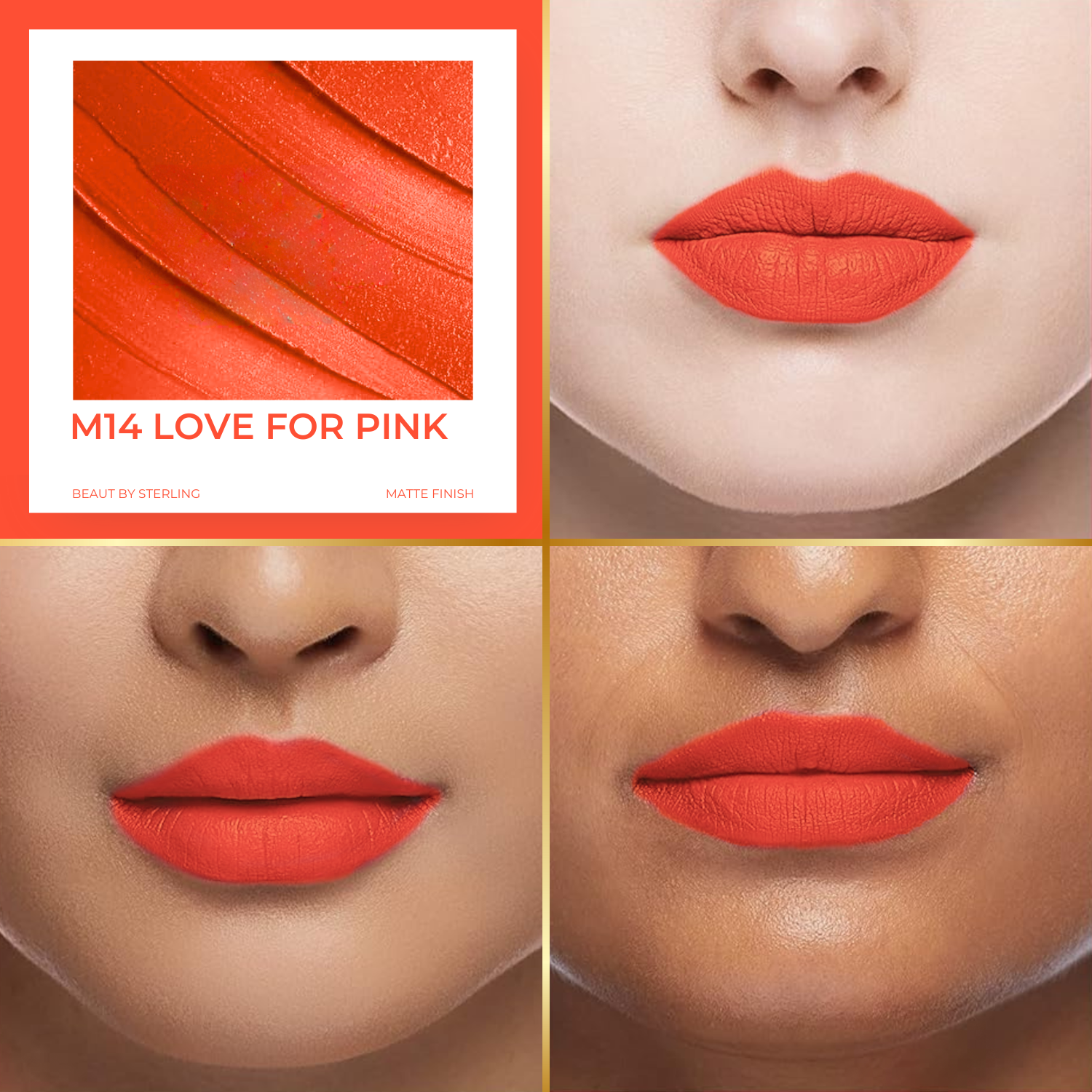 Super Lustrous Intense Matte Lipstick, 12HR Long Stay, Smudge-Proof & Transfer-Proof (4 g)