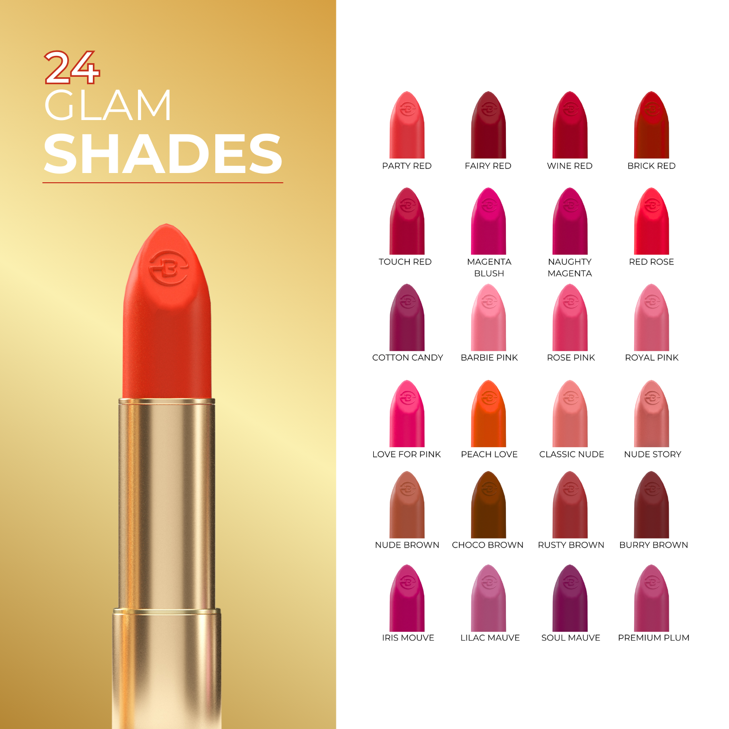 Super Lustrous Intense Matte Lipstick, 12HR Long Stay, Smudge-Proof & Transfer-Proof (4 g)