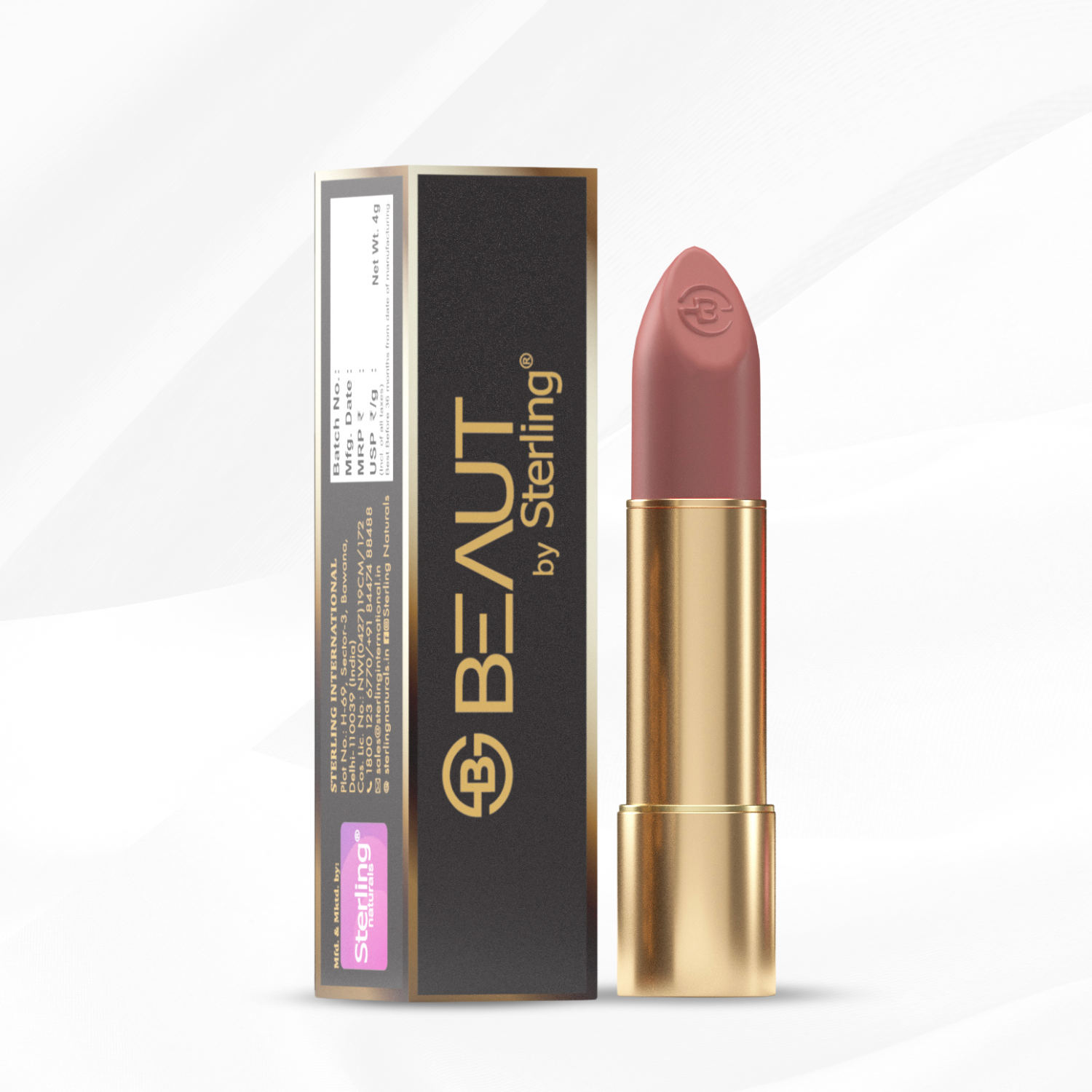 Super Lustrous Intense Matte Lipstick, 12HR Long Stay, Smudge-Proof & Transfer-Proof (4 g)