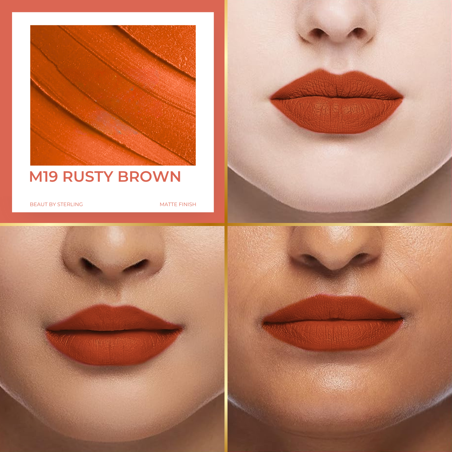 Super Lustrous Intense Matte Lipstick, 12HR Long Stay, Smudge-Proof & Transfer-Proof (4 g)