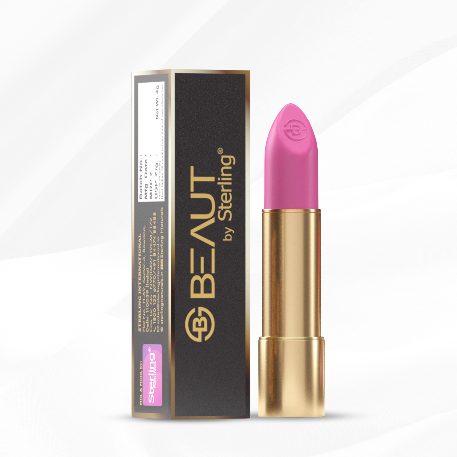 Super Lustrous Intense Matte Lipstick, 12HR Long Stay, Smudge-Proof & Transfer-Proof (4 g)