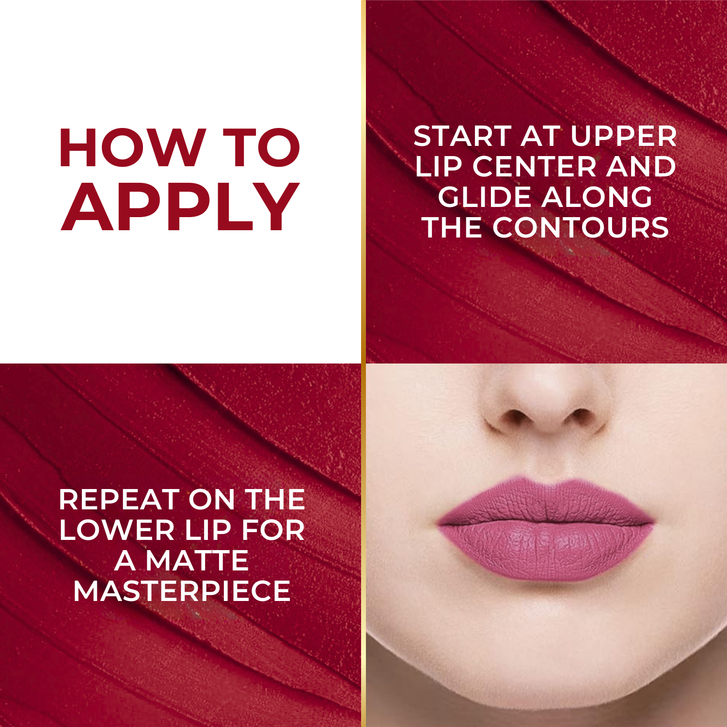 Super Lustrous Intense Matte Lipstick, 12HR Long Stay, Smudge-Proof & Transfer-Proof (4 g)