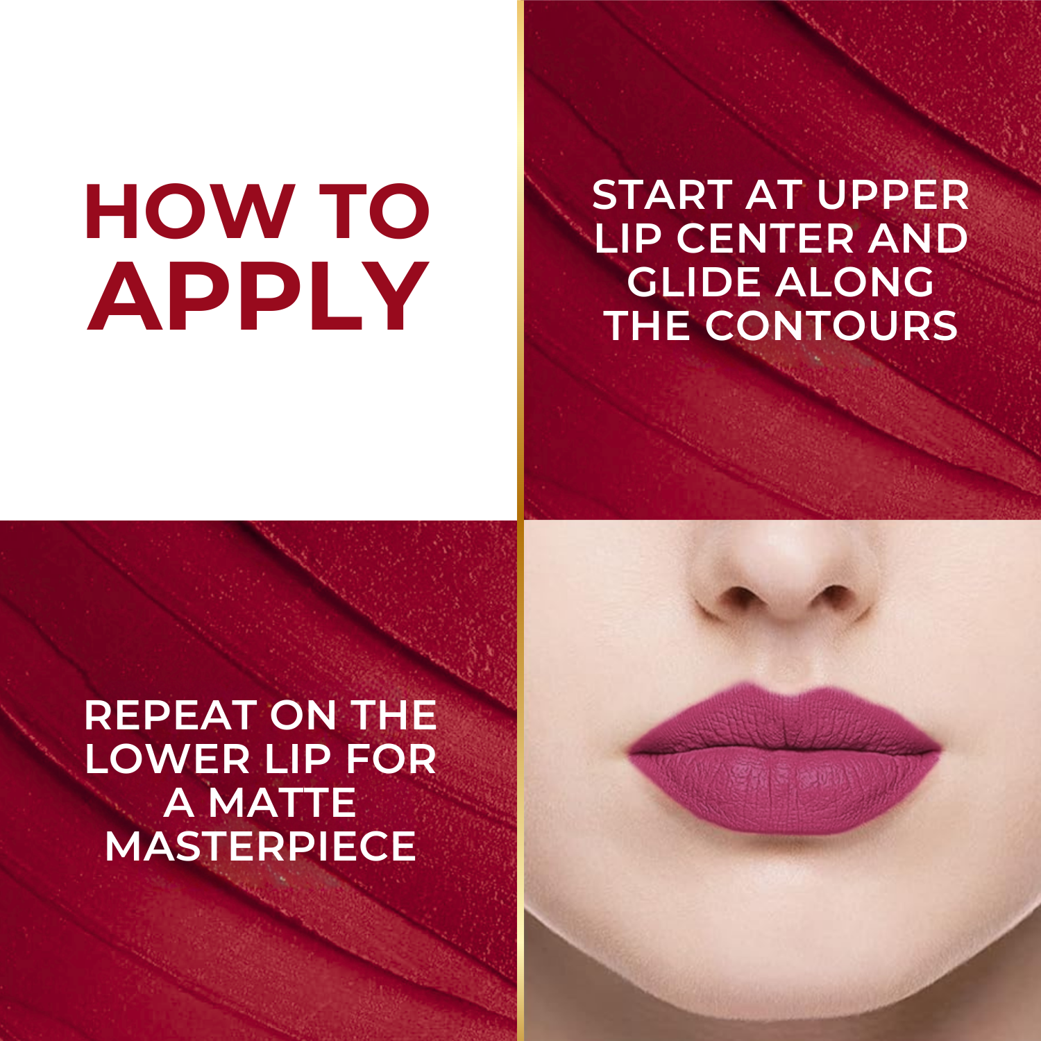 Super Lustrous Intense Matte Lipstick, 12HR Long Stay, Smudge-Proof & Transfer-Proof (4 g)