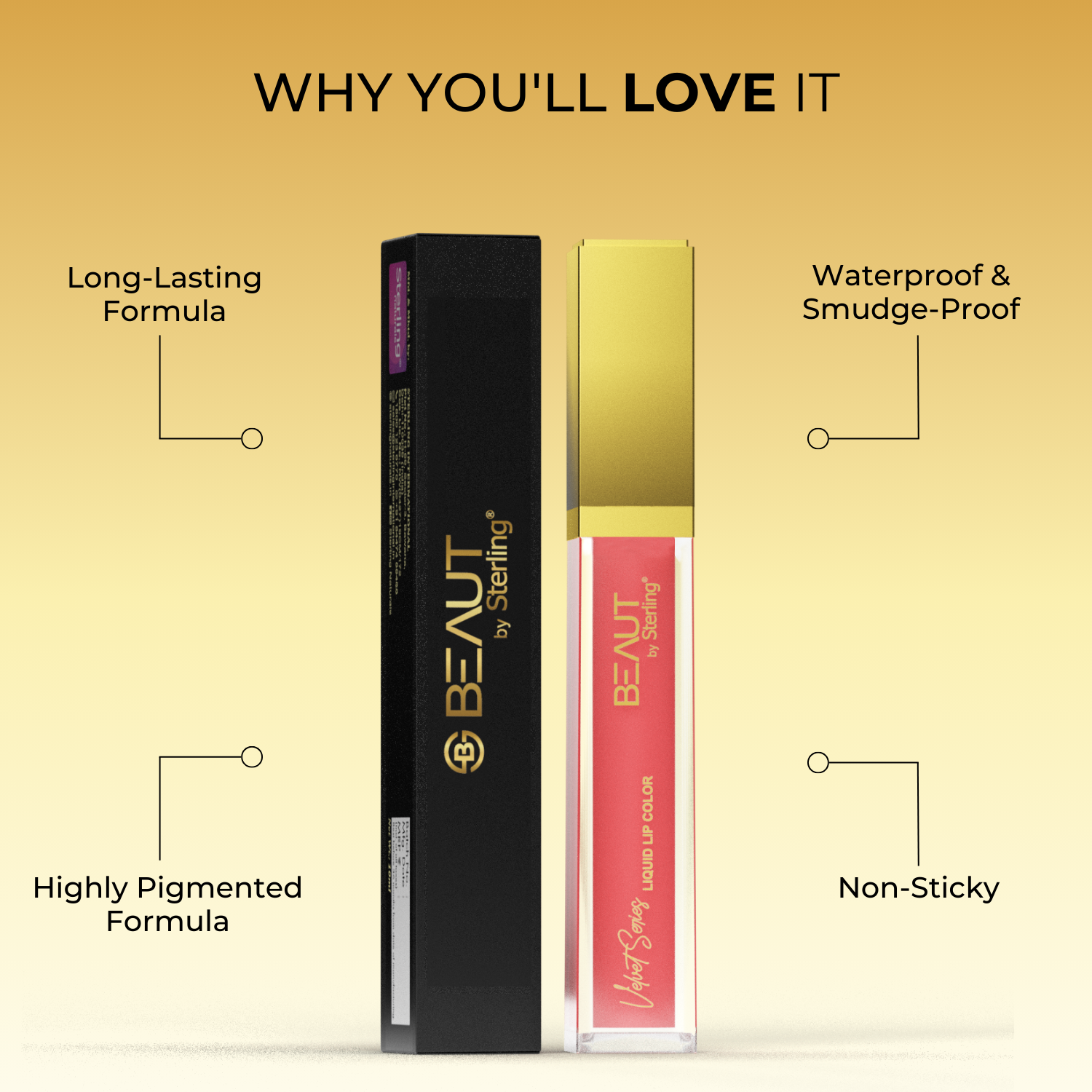 Super Lustrous Intense Matte Liquid Lip Color, 12HR Long Stay, Smudge-Proof & Transfer-Proof