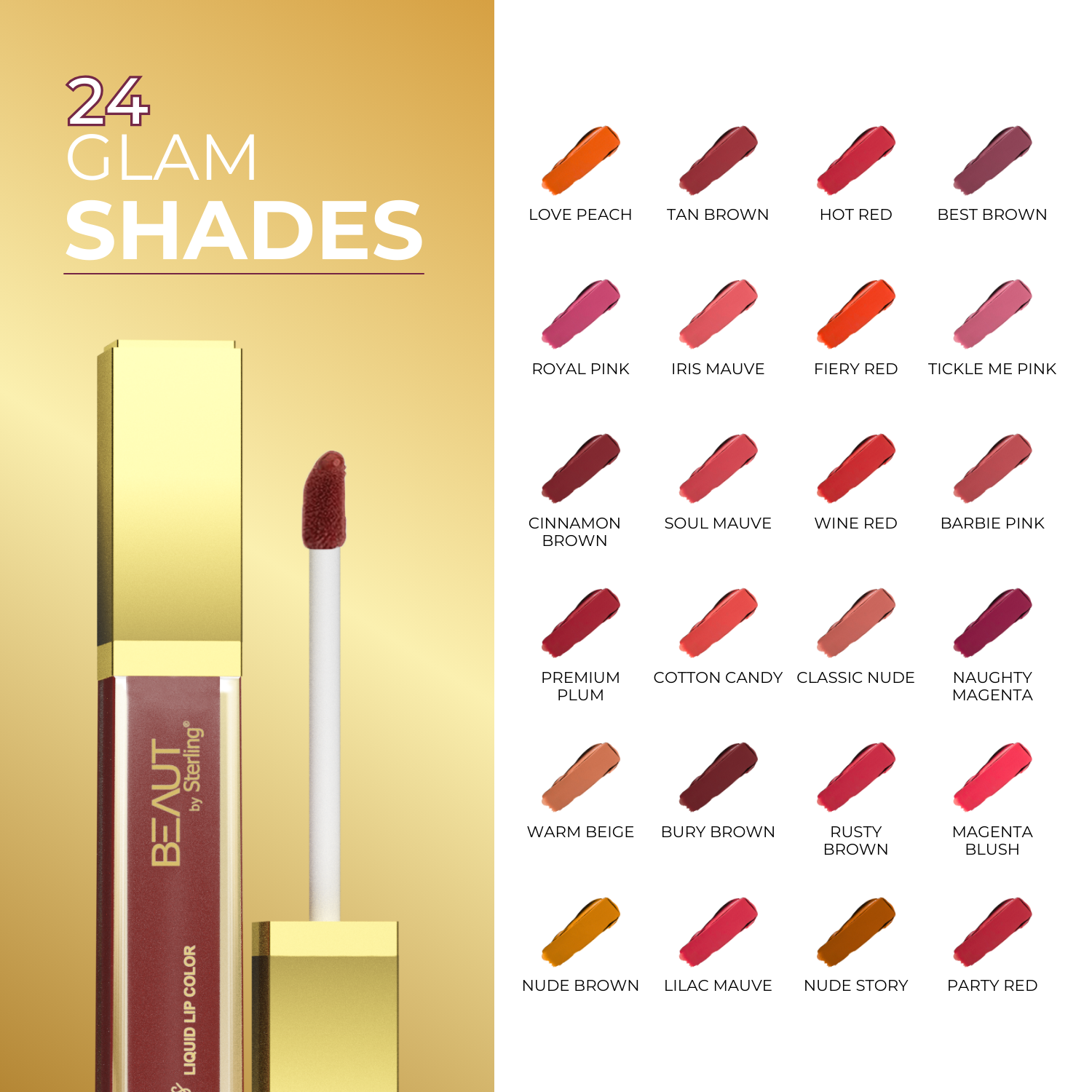 Super Lustrous Intense Matte Liquid Lip Color, 12HR Long Stay, Smudge-Proof & Transfer-Proof