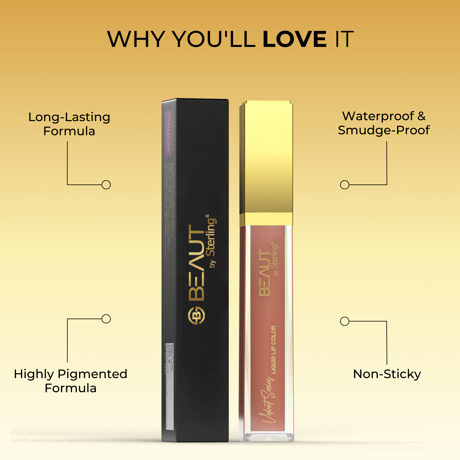 Super Lustrous Intense Matte Liquid Lip Color, 12HR Long Stay, Smudge-Proof & Transfer-Proof