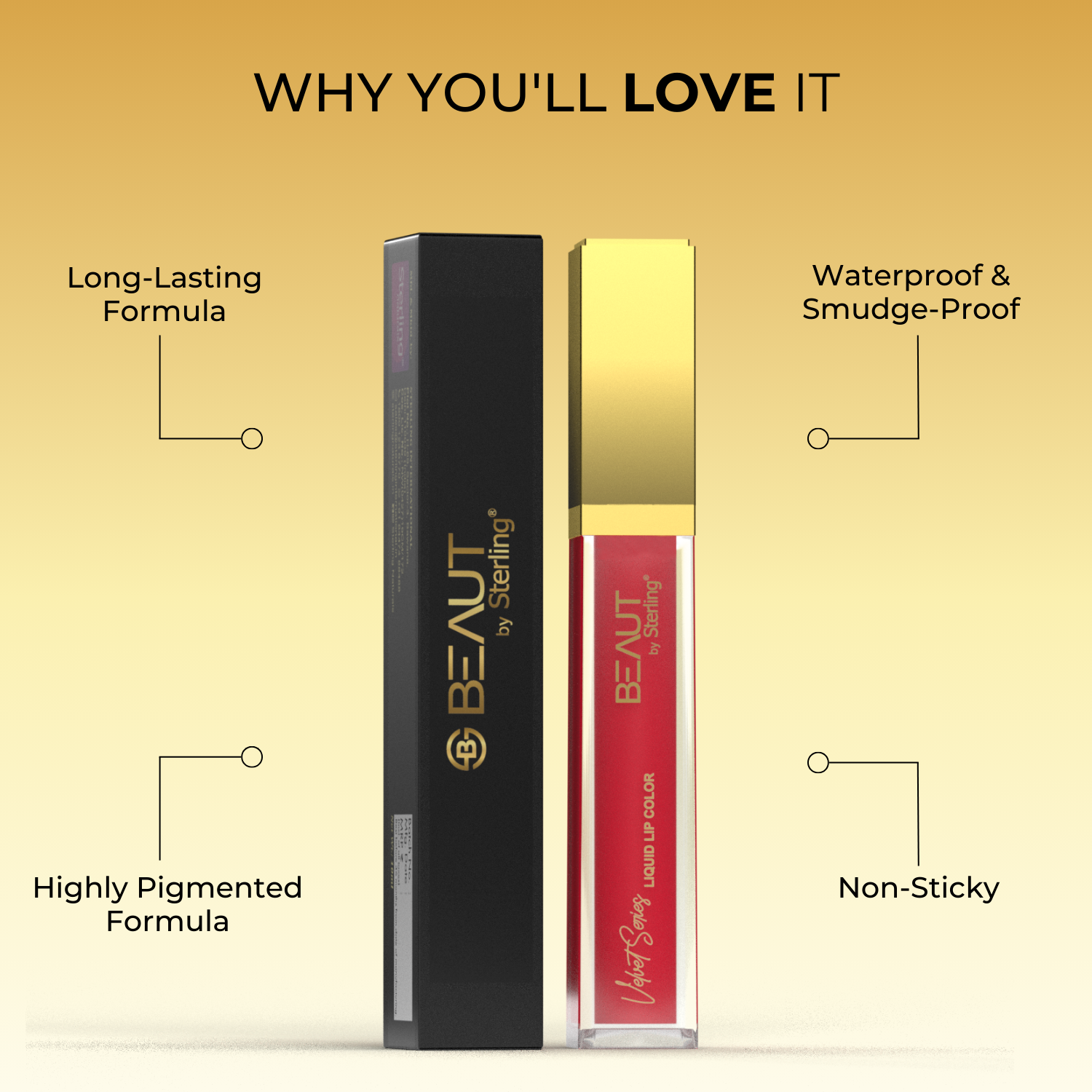 Super Lustrous Intense Matte Liquid Lip Color, 12HR Long Stay, Smudge-Proof & Transfer-Proof