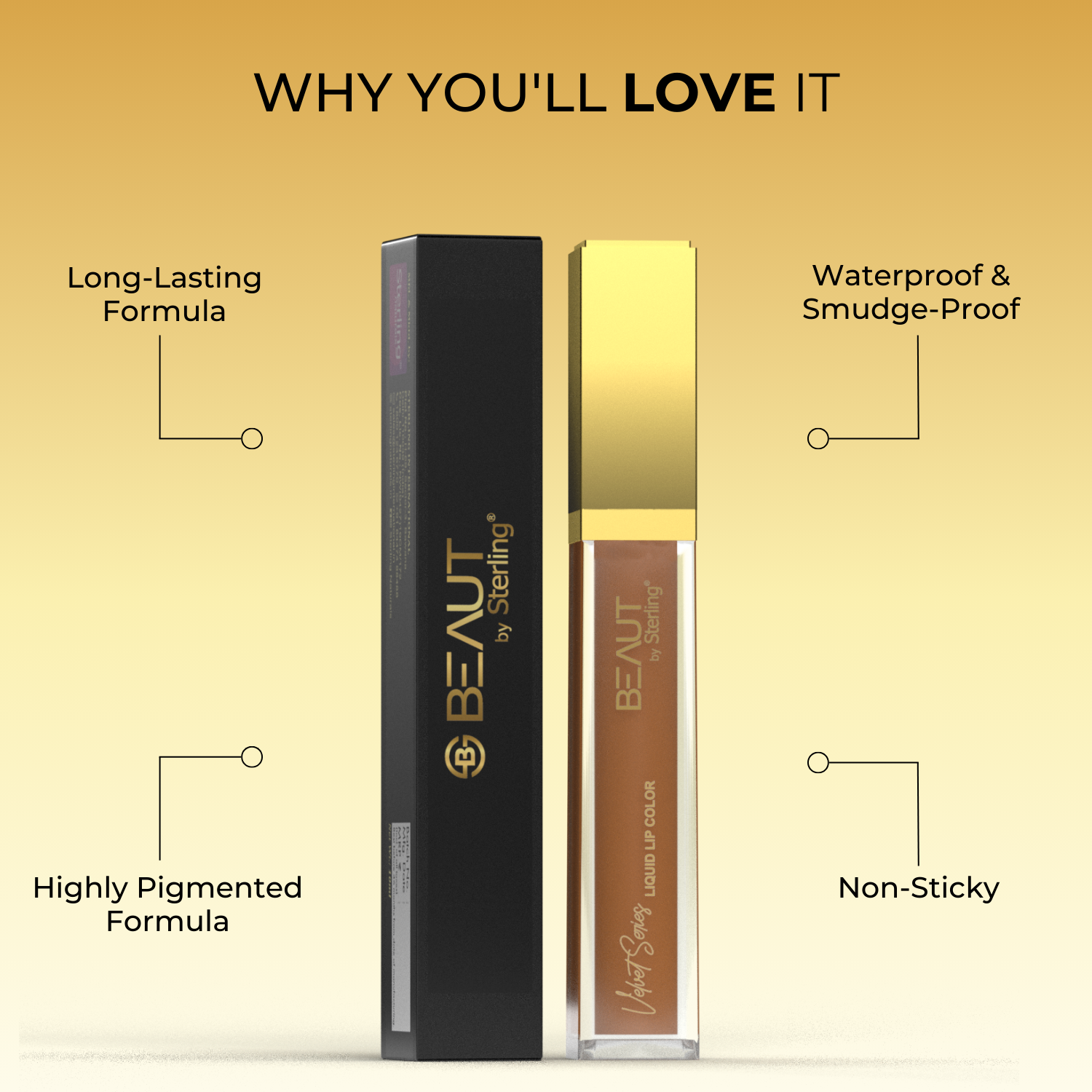 Super Lustrous Intense Matte Liquid Lip Color, 12HR Long Stay, Smudge-Proof & Transfer-Proof