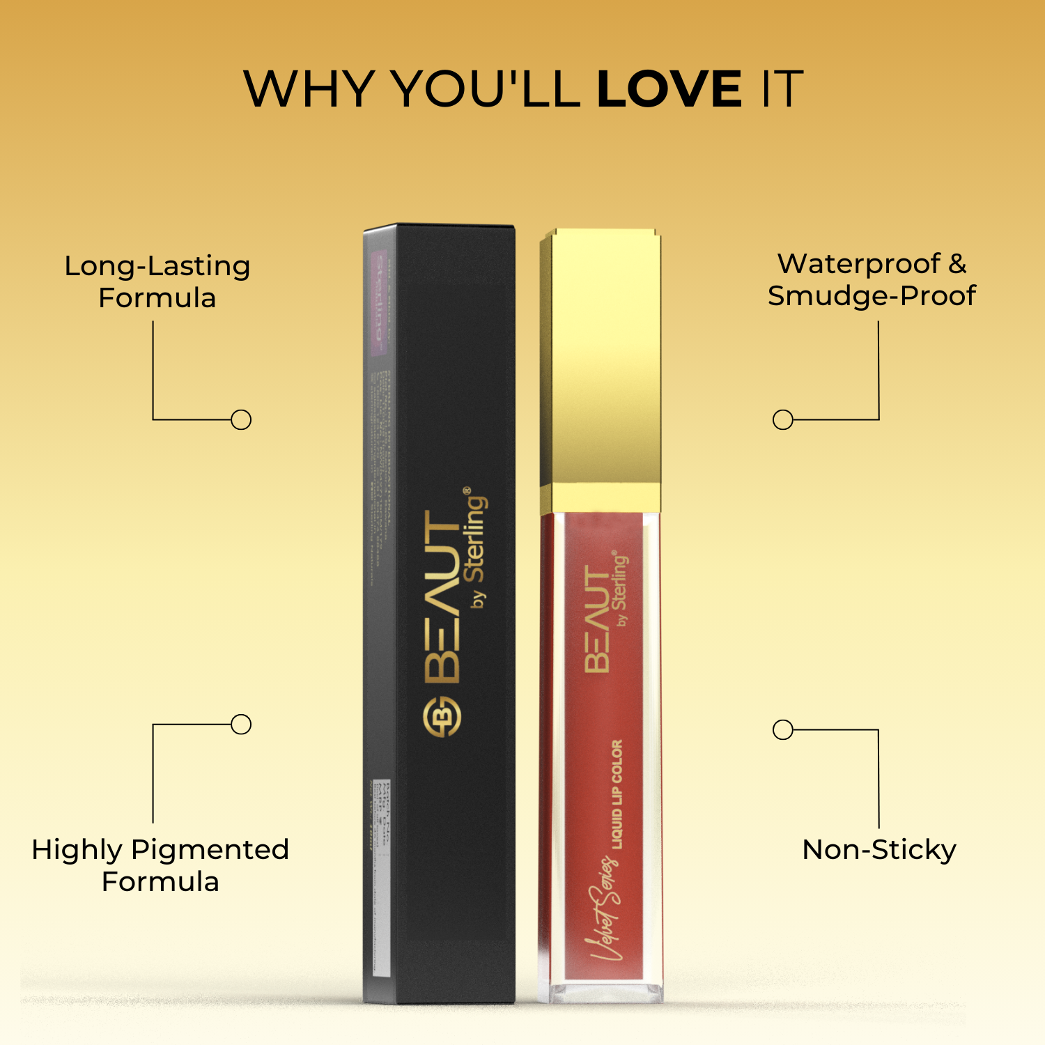 Super Lustrous Intense Matte Liquid Lip Color, 12HR Long Stay, Smudge-Proof & Transfer-Proof